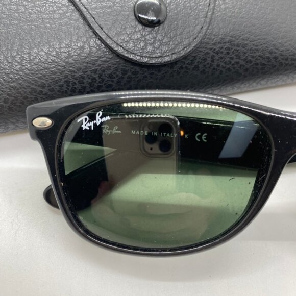Ray-Ban "New Wayfarer" Black/Green RB 2132 - Picture 2 of 8